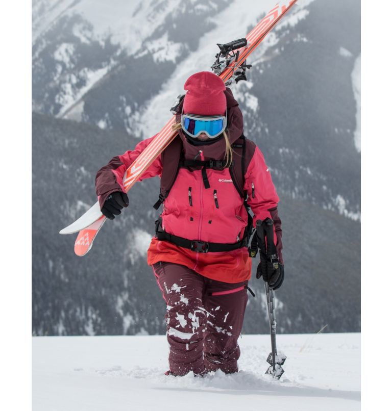 Veste de ski Peak Pursuit 3L femme, Color: Bright Geranium, Malbec, Bold Orange, image 12