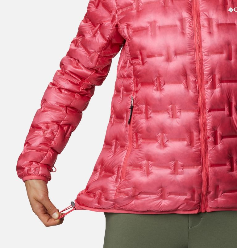 W Alpine Crux Down Jacket | 673 | XS, Color: Bright Geranium, image 7
