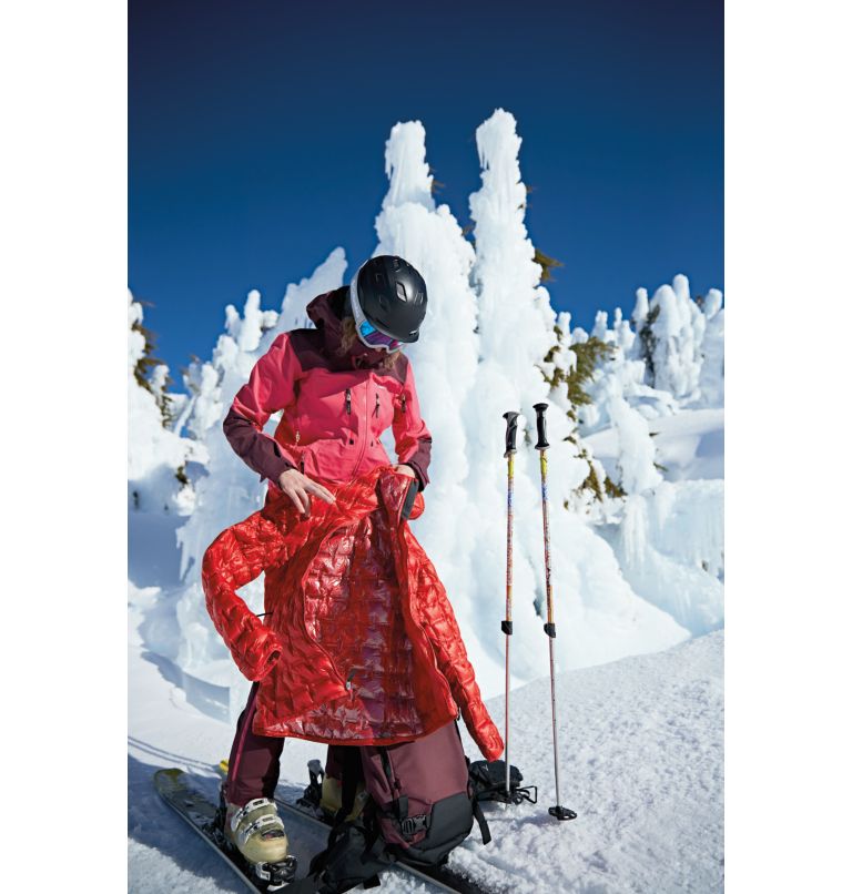 Thumbnail: Women's Alpine Crux Down Jacket, Color: Bold Orange, image 9