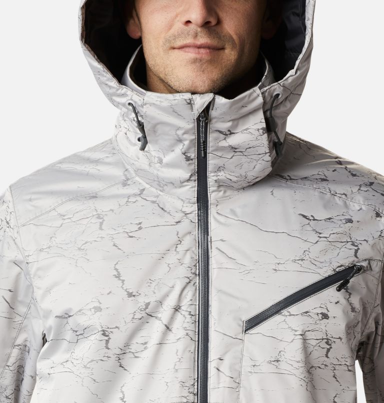 Thumbnail: Men's Powder 8s Insulated Ski Jacket, Color: Nimbus Grey Jacquard, image 4