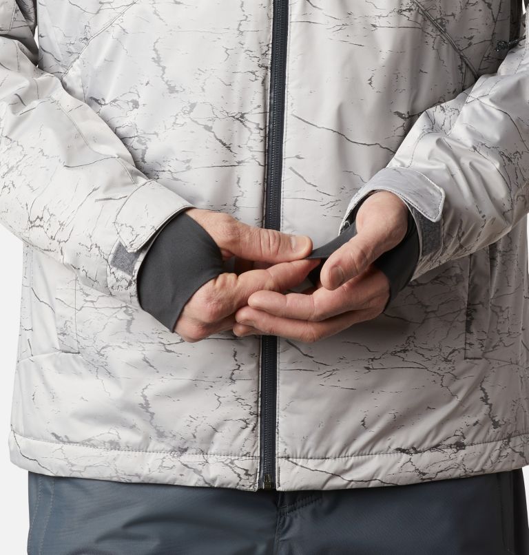 Thumbnail: Men's Powder 8s Insulated Ski Jacket, Color: Nimbus Grey Jacquard, image 9