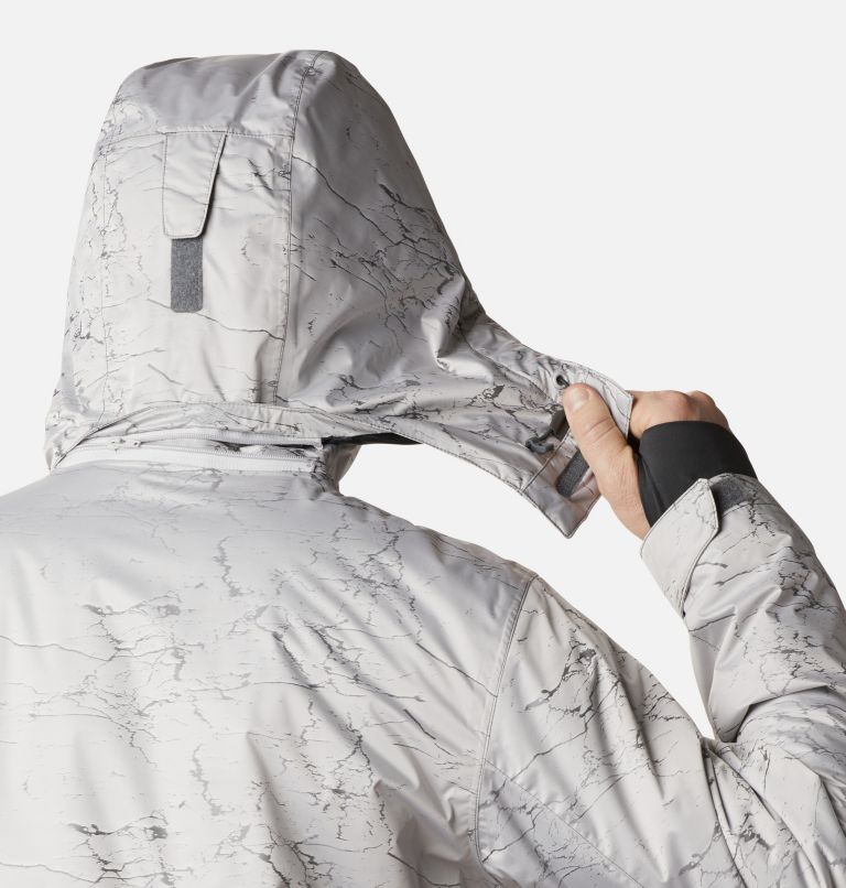 Men's Powder 8s Insulated Ski Jacket, Color: Nimbus Grey Jacquard, image 10