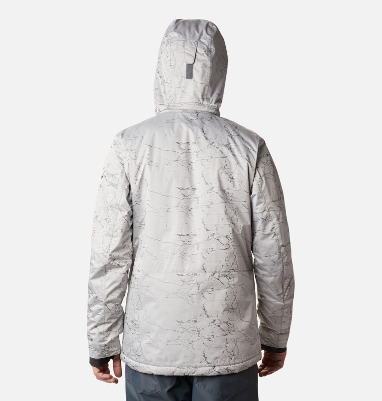 Men's Powder 8s Insulated Ski Jacket, Color: Nimbus Grey Jacquard, image 2