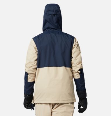 Men's Park Run Anorak Ski Pullover Park Run&trade;Anorak | 011 | XXL, Ancient Fossil, Collegiate Navy, back