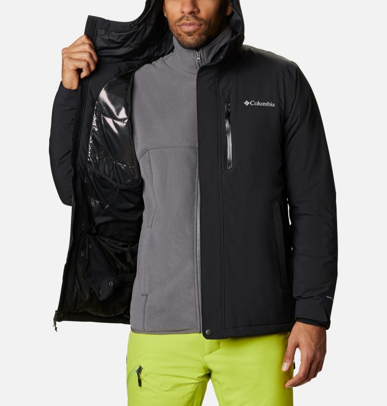 Men's Winter District Insulated Ski Jacket, Color: Black, image 5