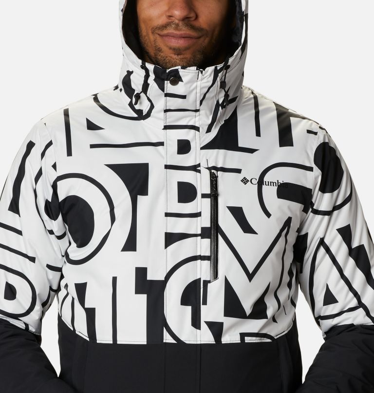 Winter District Jacket | 012 | XXL, Color: Black, White Typo, image 4