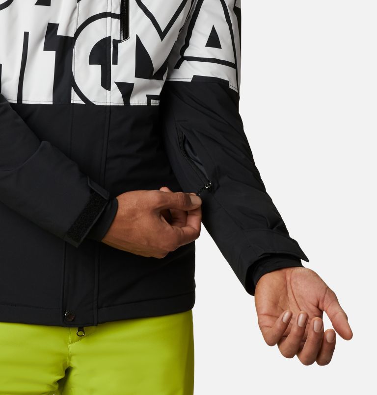 Winter District Jacket | 012 | XXL, Color: Black, White Typo, image 6