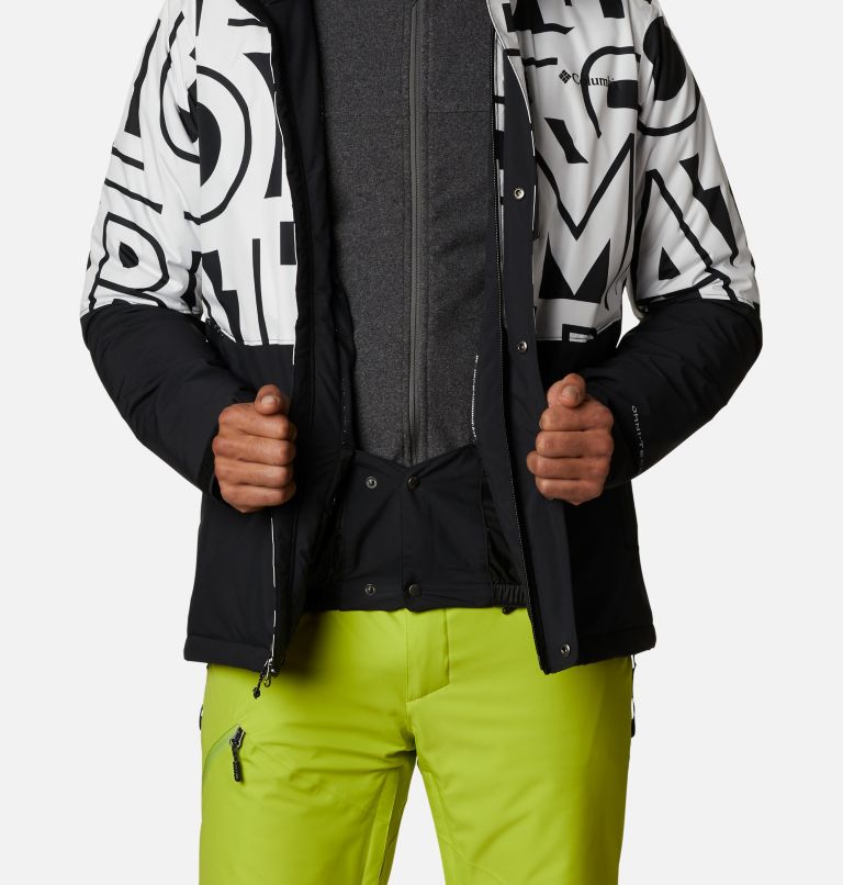 Winter District Jacket | 012 | XXL, Color: Black, White Typo, image 8
