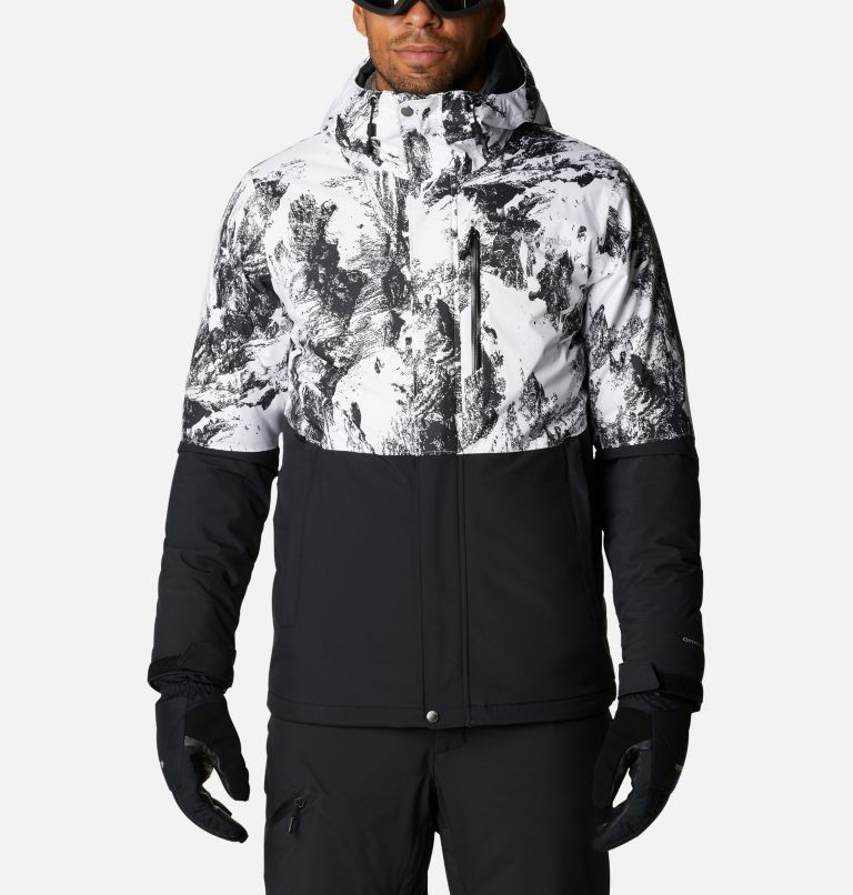 Veste de ski Winter District homme, Color: Black, White Berg Print, image 1