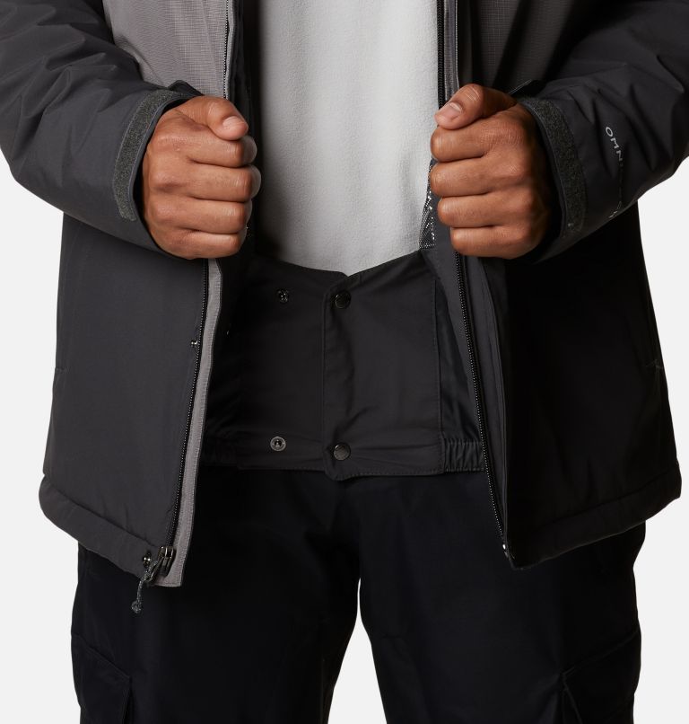 Thumbnail: Men's Winter District Insulated Ski Jacket, Color: Shark, City Grey Ripstop, image 9