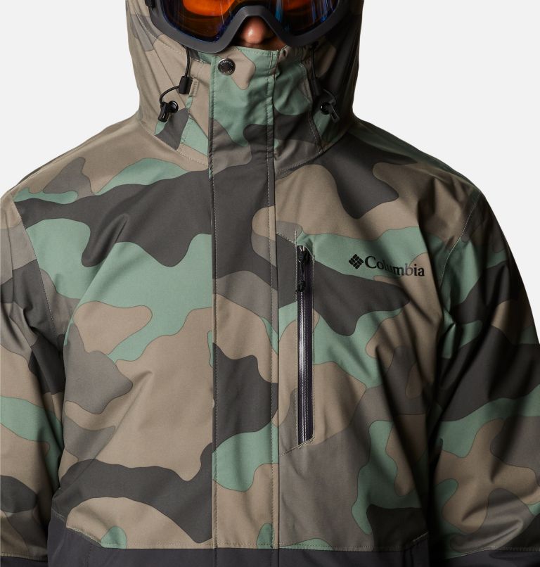 Thumbnail: Men's Winter District Insulated Ski Jacket, Color: Shark, Cypress Mod Camo Print, image 4