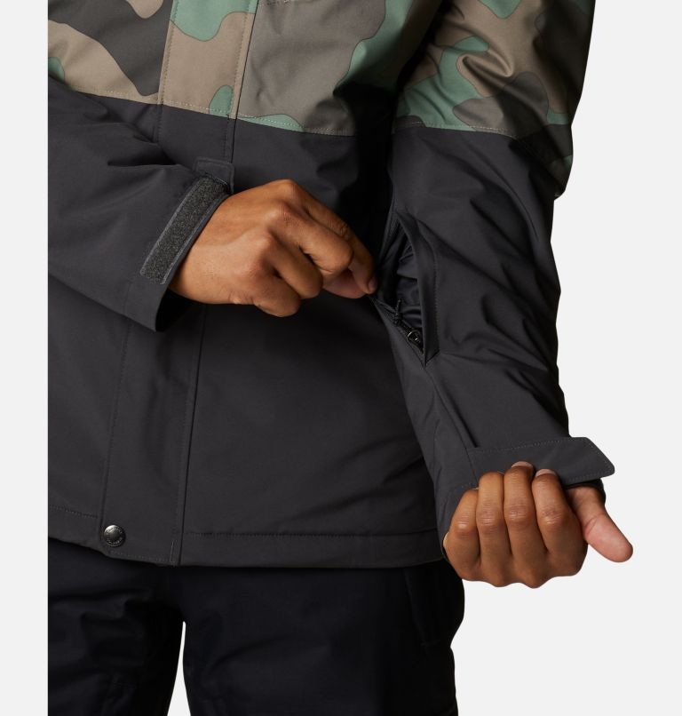 Thumbnail: Men's Winter District Insulated Ski Jacket, Color: Shark, Cypress Mod Camo Print, image 7