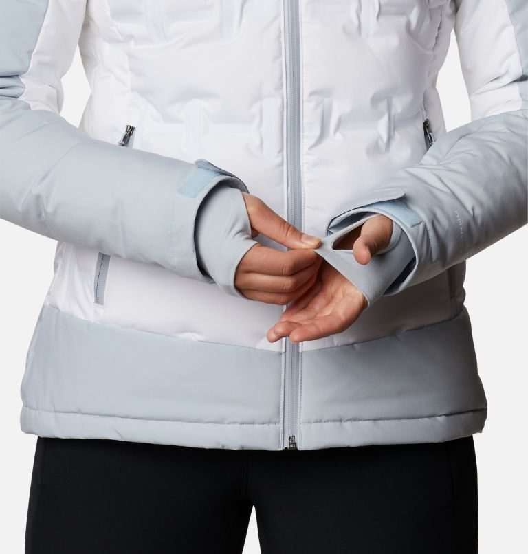 Women's Wild Card Down Jacket, Color: White, Cirrus Grey, image 12