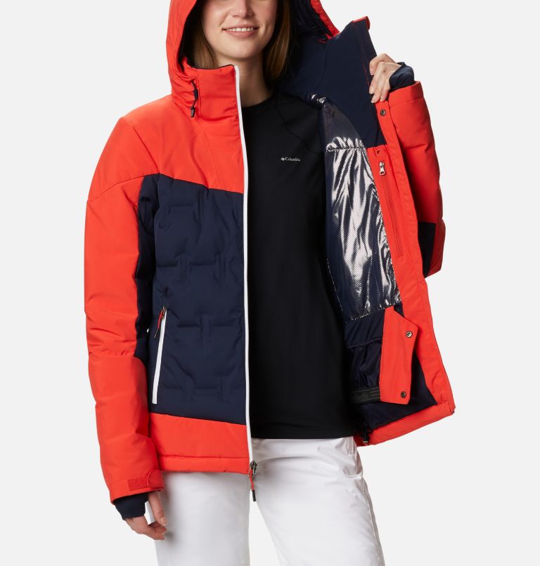 Manteau en duvet Wild Card pour femme, Color: Dark Nocturnal, Bold Orange, image 5
