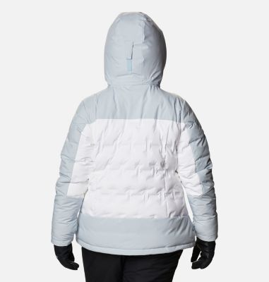 Women's Wild Card&trade; Down Jacket - Plus Size Wild Card&trade; Down Jkt | 472 | 3X, White, Cirrus Grey, back
