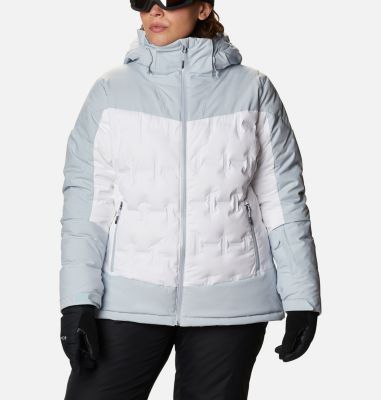 Women's Wild Card&trade; Down Jacket - Plus Size Wild Card&trade; Down Jkt | 472 | 3X, White, Cirrus Grey, front
