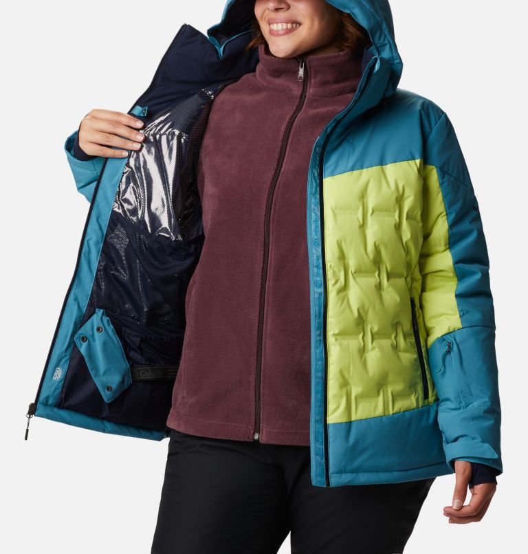 Women's Wild Card Down Jacket - Plus Size, Color: Voltage, Canyon Blue, image 5