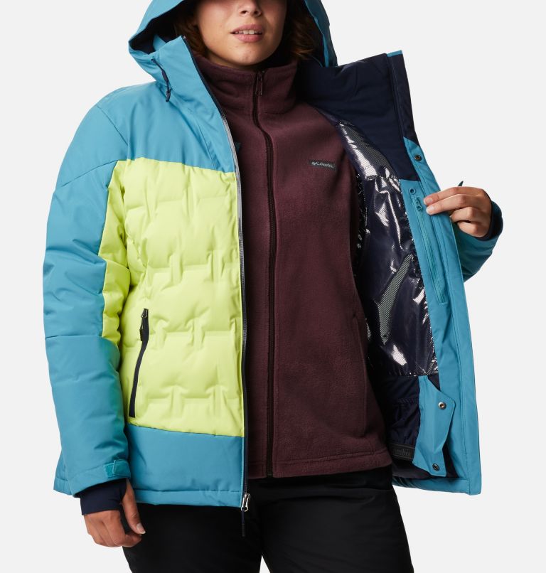 Women's Wild Card Down Jacket - Plus Size, Color: Voltage, Canyon Blue, image 6