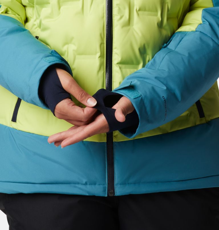 Women's Wild Card Down Jacket - Plus Size, Color: Voltage, Canyon Blue, image 11