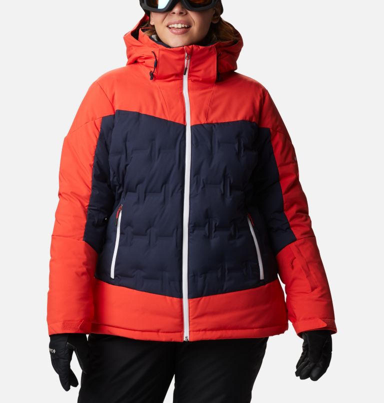 Wild Card Down Jkt | 472 | 3X, Color: Dark Nocturnal, Bold Orange, image 1