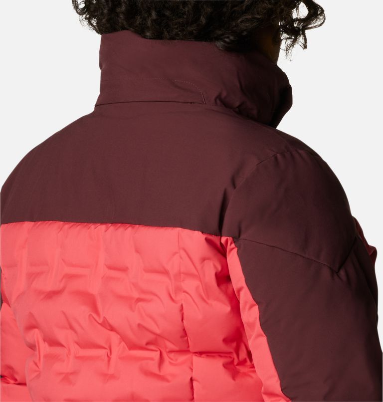 Women's Wild Card Down Jacket - Plus Size, Color: Bright Geranium, Malbec