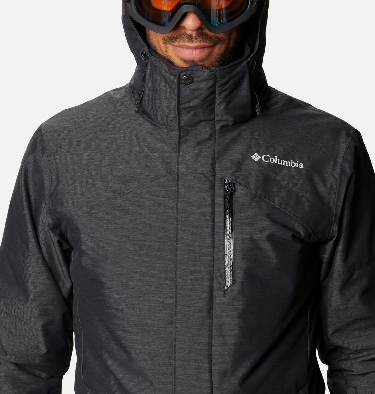 Thumbnail: Men's Last Tracks Insulated Ski Jacket, Color: Black Melange, image 4