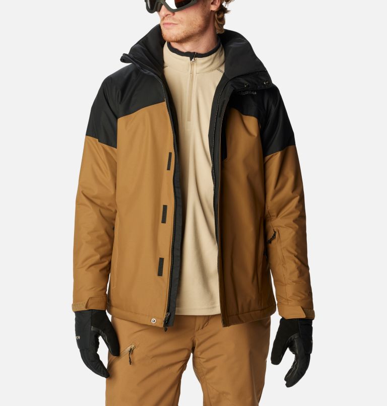 Thumbnail: Men's Last Tracks Insulated Ski Jacket, Color: Delta, Black, image 10