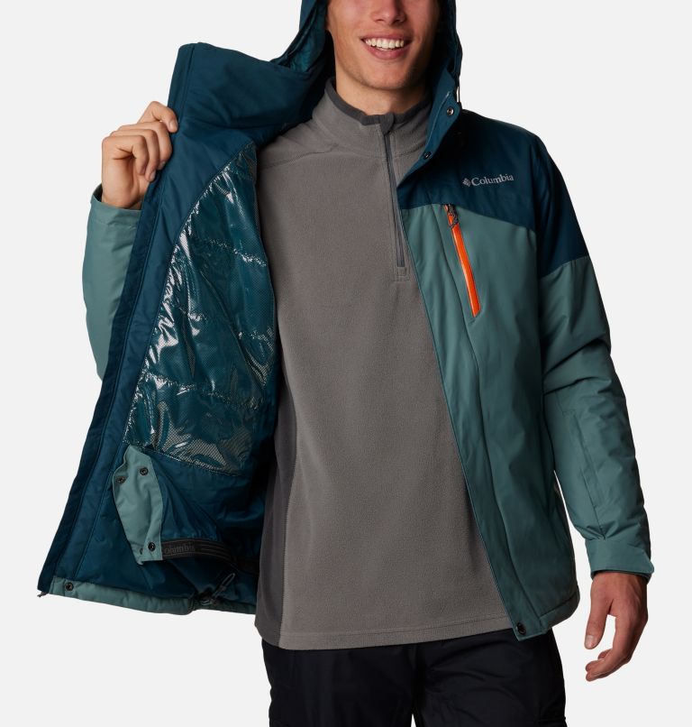 Thumbnail: Men's Last Tracks Insulated Ski Jacket, Color: Metal, Night Wave, image 4