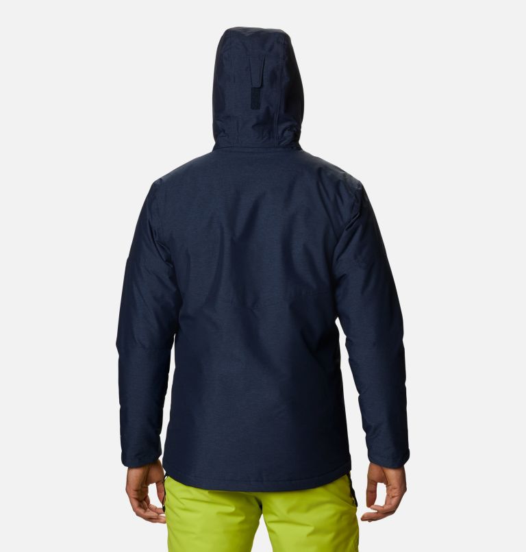 Men's Last Tracks Insulated Ski Jacket, Color: Collegiate Navy Melange, image 2