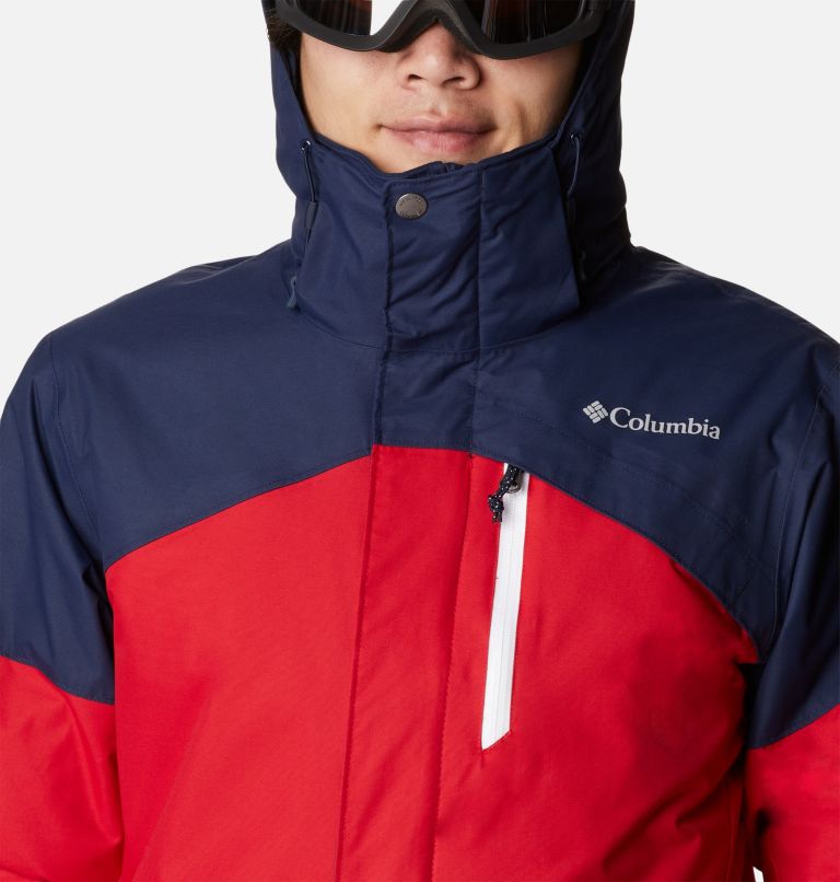 Thumbnail: Veste de ski Last Tracks homme, Color: Mountain Red, Collegiate Navy, image 4