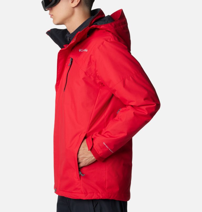 Men's Last Tracks Ski Jacket, Color: Mountain Red, image 3