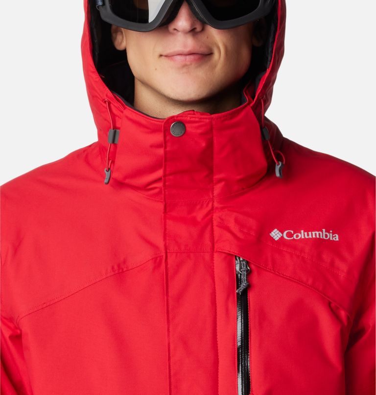 Men's Last Tracks Ski Jacket, Color: Mountain Red, image 4