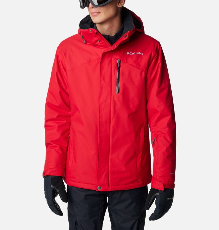 Men's Last Tracks Ski Jacket, Color: Mountain Red, image 1