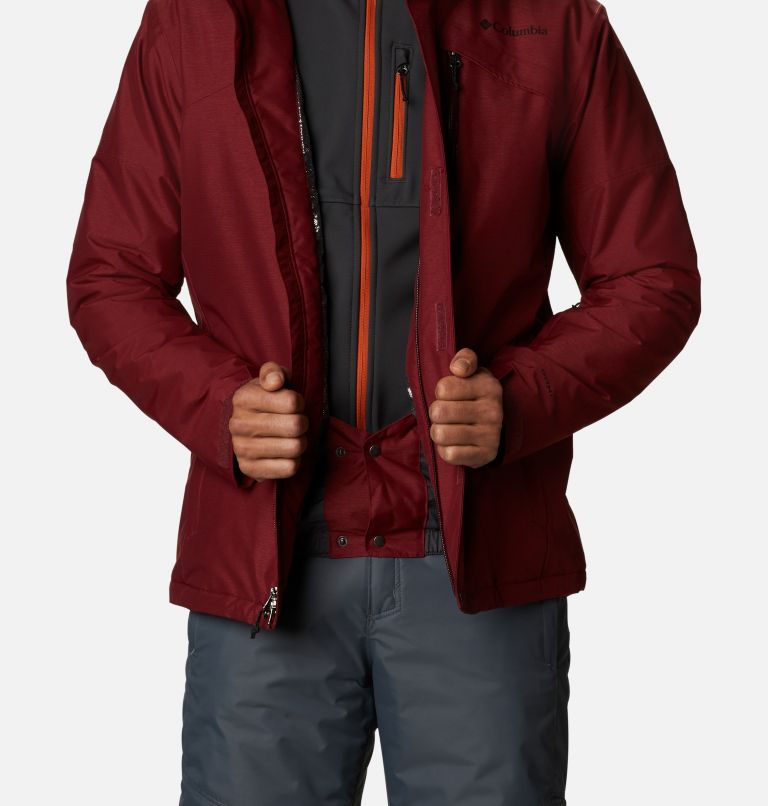 Thumbnail: Men's Last Tracks Insulated Ski Jacket, Color: Red Jasper Melange, image 10
