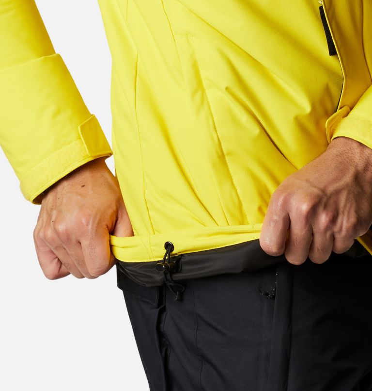 Thumbnail: Men's Last Tracks Insulated Ski Jacket, Color: Laser Lemon, Black, image 8