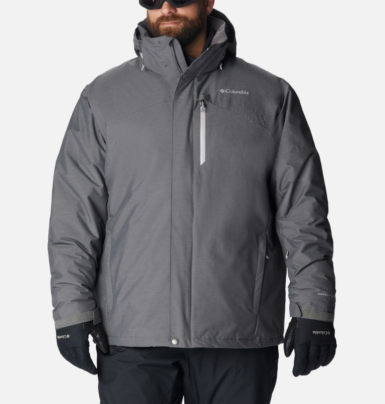 Men's Last Tracks Insulated Ski Jacket - Big, Color: City Grey Melange, image 1