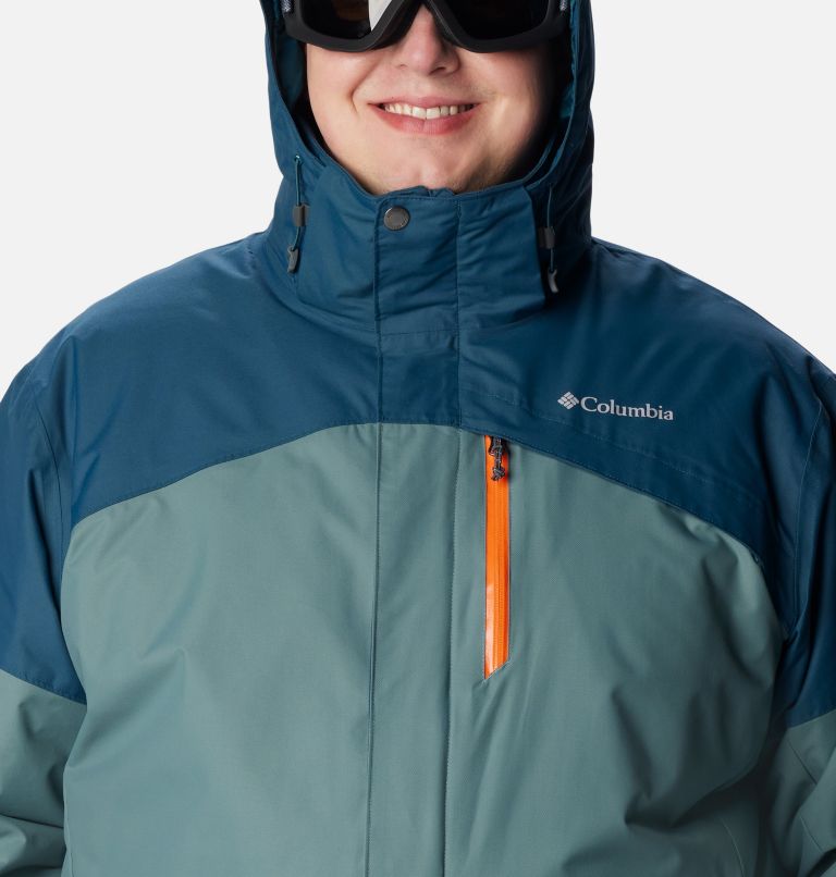 Thumbnail: Men's Last Tracks Insulated Ski Jacket - Big, Color: Metal, Night Wave, image 4