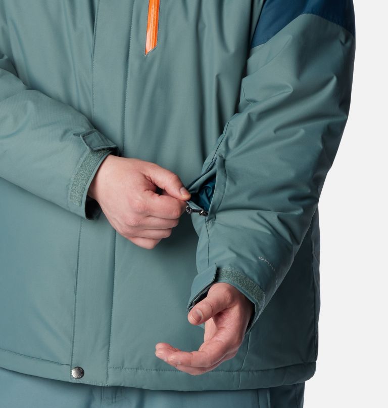 Thumbnail: Men's Last Tracks Insulated Ski Jacket - Big, Color: Metal, Night Wave, image 9