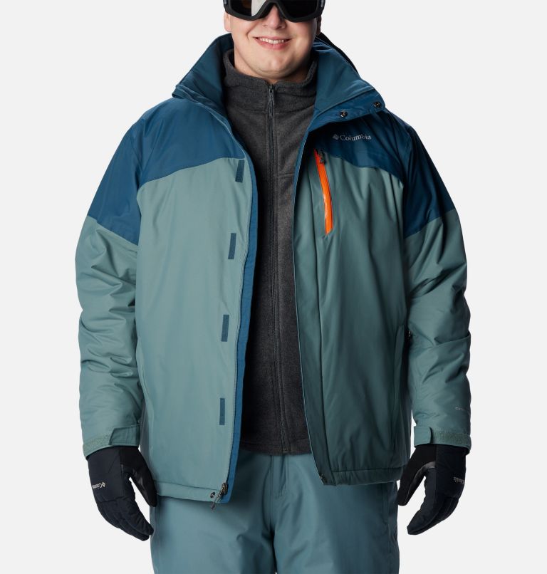 Men's Last Tracks Insulated Ski Jacket - Big, Color: Metal, Night Wave, image 10