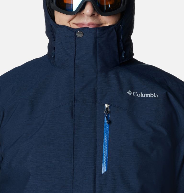 Men's Last Tracks Insulated Ski Jacket - Big, Color: Collegiate Navy Melange, image 4