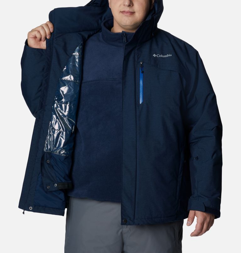 Men's Last Tracks Insulated Ski Jacket - Big, Color: Collegiate Navy Melange, image 5
