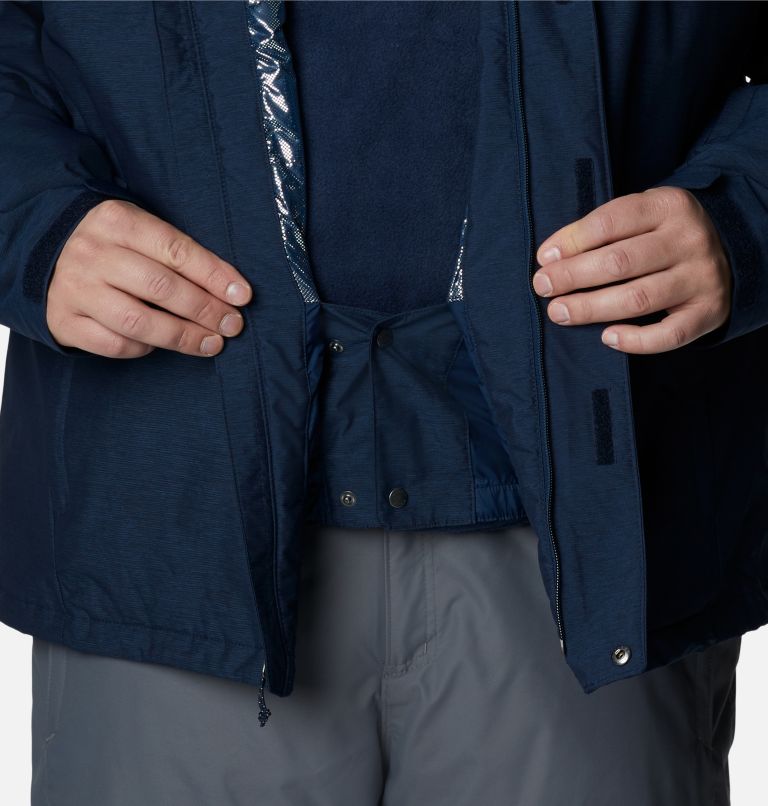 Men's Last Tracks Insulated Ski Jacket - Big, Color: Collegiate Navy Melange, image 10