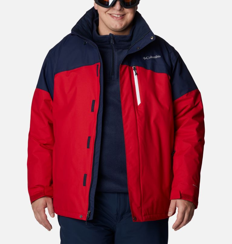 Thumbnail: Veste de ski Last Tracks homme - Grandes tailles, Color: Mountain Red, Collegiate Navy, image 12