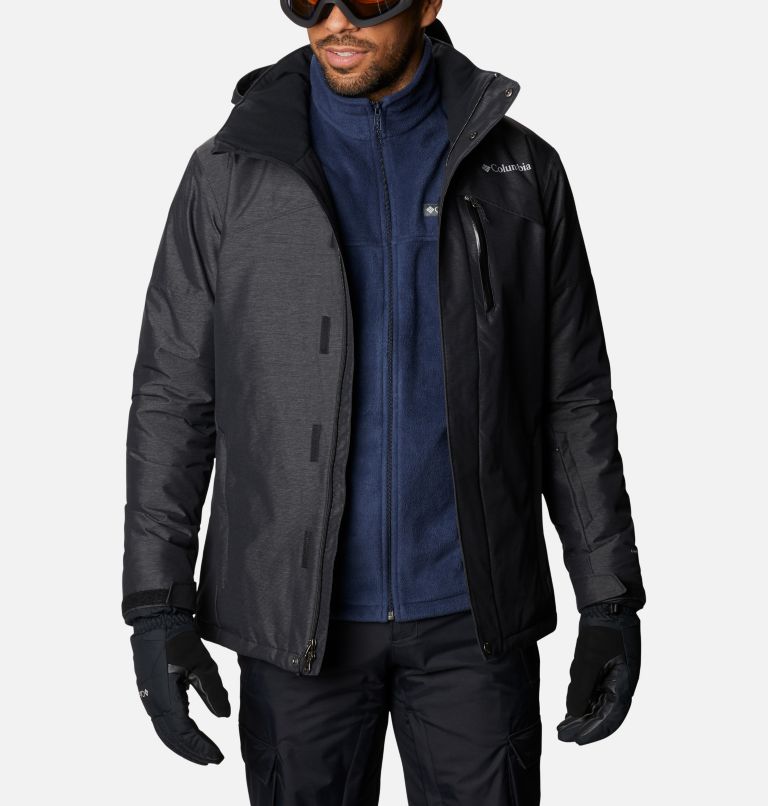 Thumbnail: Men's Last Tracks Insulated Ski Jacket - Tall, Color: Black Melange, image 11