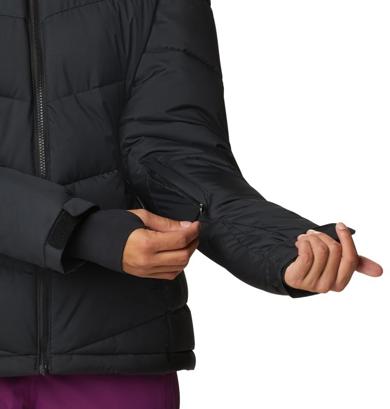 Thumbnail: Women's Abbott Peak Insulated Waterproof Ski Jacket, Color: Black, image 7