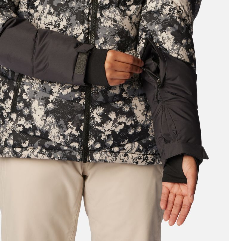 Manteau isolé Abbott Peak pour femme, Color: Black Iceblooms Print, Shark, White, image 8