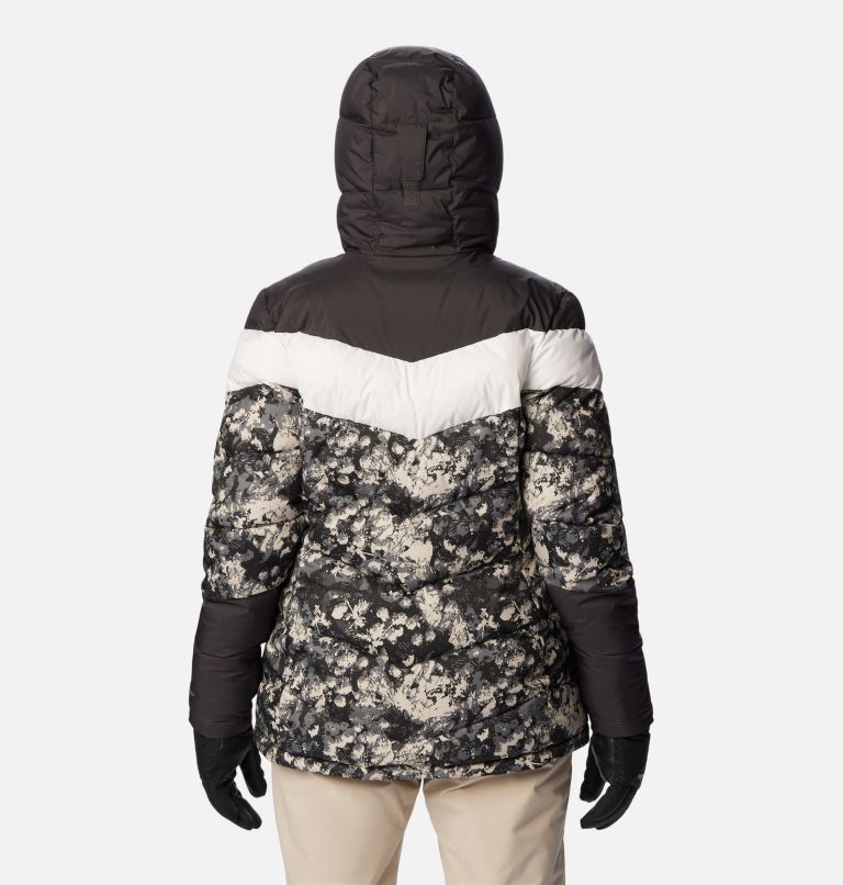 Thumbnail: Women's Abbott Peak Insulated Jacket, Color: Black Iceblooms Print, Shark, White, image 2