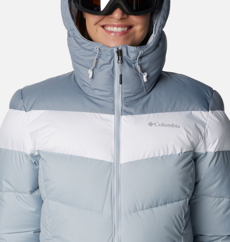 Thumbnail: Veste de ski Imperméable  isolée Abbott Peak femme, Color: Cirrus Grey, White, Tradewinds Grey, image 4