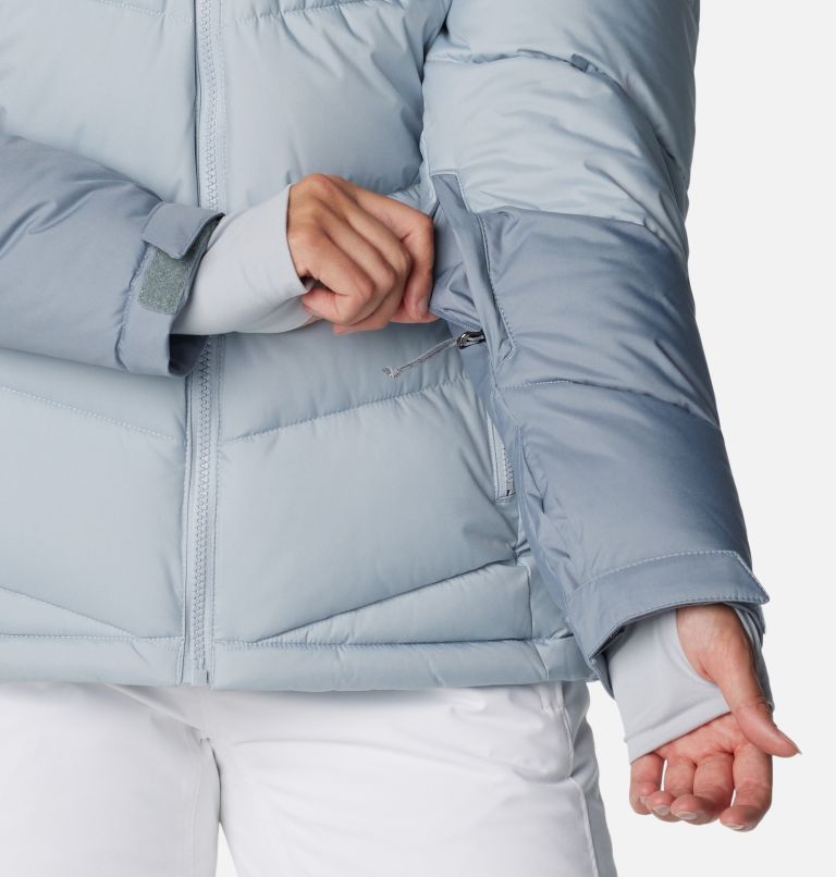 Thumbnail: Women's Abbott Peak Insulated Waterproof Ski Jacket, Color: Cirrus Grey, White, Tradewinds Grey, image 8