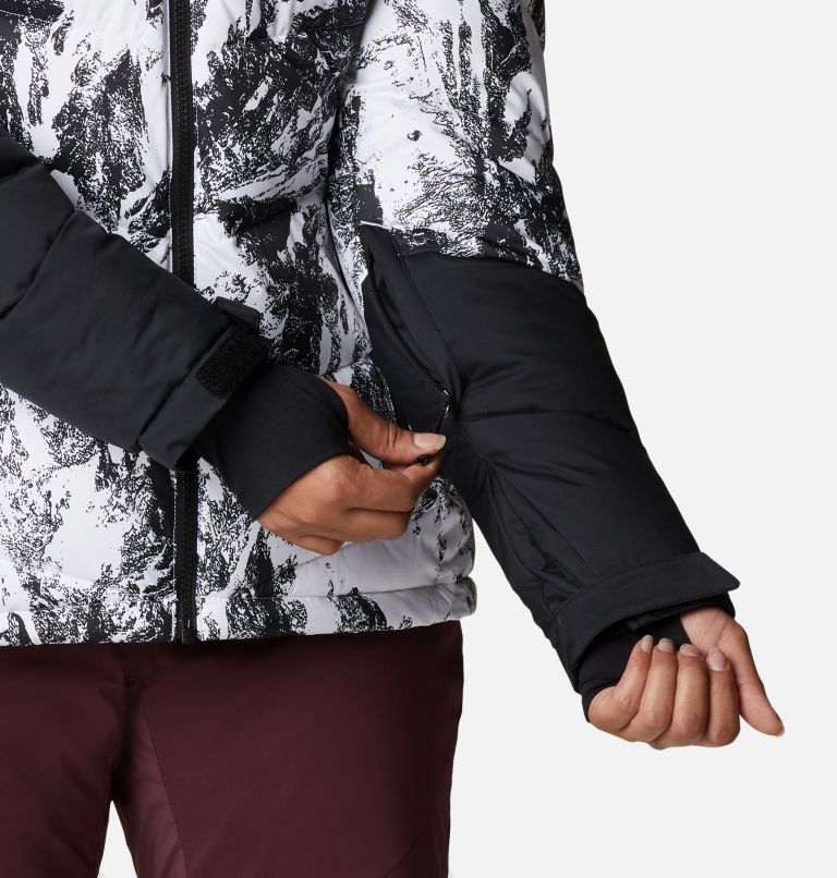 Abbott Peak Insulated Jacket | 102 | L, Color: White Berg Print, Black, White, image 7